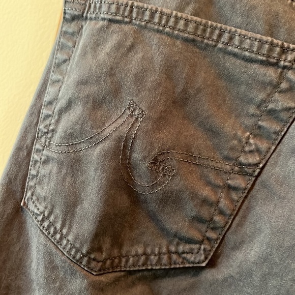 ADRIANO Goldschmied The Graduate tailored leg soft Jean pants dark gray 36x32 - Picture 13 of 17